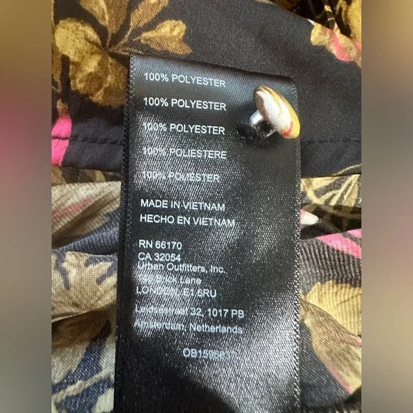 NEW Anthropologie Deep-V Floral Tunic Blouse-Size Small - Picture 13 of 16